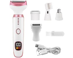 Gezichtsepilator voor vrouwen - 5-in-1 draagbare bodyshaver -Gezichtsepilator - Waterdichte epilator-Voor vrouwen, gezicht, lichaam, benen, oksels en meer- Epilator Gezicht-Epilator-Gezichtepilator Vrouw - Epilator Gezicht Vrouw - Epilator Face