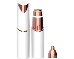 Gezichtsontharing voor vrouwen, draagbare ladyshave, oplaadbare pijnloze ontharingsapparaat voor gezicht, bovenlip, kin, donshaar - wit