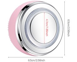 Gezichtsverzorgingsapparaat, gezichtsverzorging, gezichtsmassageapparaat, verbetert de opname van huidverzorgingsproducten, maskerapparaat, verhoogt de opname van huidverzorging, siliconen gezichtsreinigingsapparaat, gezichtsborstel, blauw