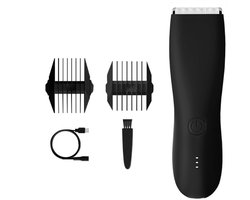 Heren Lichaamshaar Trimmer Dames Scheerapparaat Epilator Bikini Trimmer Lies en Lichaam Scheerapparaat Arm Baard Scheerapparaat Zwart (zonder basis)