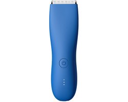 Heren Lichaamshaar Trimmer Dames Scheerapparaat Epilator Bikini Trimmer Lies en Lichaam Scheerapparaat Arm Baard Scheermes Blauw (zonder basis)