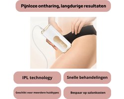 IPL ICE-COOL Laser Ontharingsapparaat, Ijs-koelsysteem voor Pijnloos & Langdurig Resultaat.