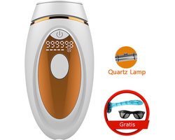 Laser Ontharingsapparaat - Ontharing - Ontharing Laser - Epileerapparaat Dames Gezicht - Epileerapparaat Dames Voor Gezicht - Oranje/Wit