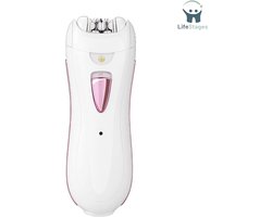 LifeStages - Gezichtsepilator Vrouw - Epilator voor Vrouwen - Gezichtsepilator - Haarverwijderaar voor Het Gezicht, Van Het Beenlichaam, Bikini - Wit