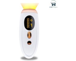 LifeStages - Laser Ontharingsapparaat - IPL-ontharing - Permanente Ontharing - Pulslicht Epilator voor Mannen en Vrouwen - Draagbare IPL Haarverwijderaar met 500.000 Impulsen voor Het Hele Lichaam Thuis - Wit