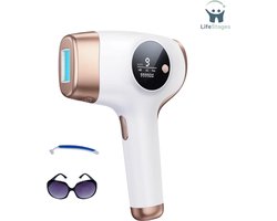 LifeStages - Laser Ontharingsapparaat - IPL Ontharingsapparaat Met 9 Energieniveaus - 999.000 Flitsen - 3 Functies - Permanente Laserontharing - Pijnloos Voor Vrouwen En Mannen, Gezicht, Bikini, Lichaam