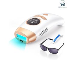 LifeStages - Laser Ontharingsapparaat - Laserontharingsapparaat Voor Vrouwen En Mannen - Koelsysteem - 5 Energieniveaus En 990.000 Flitsen - Thuis Permanent Pijnloos - IPL-Ontharingsapparaat Voor Oksels Benen Gezicht Hele Lichaam