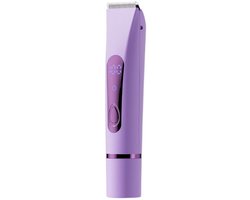 longziming -2 in 1 Ladyshave voor Vrouwen - Epilator - Elektrisch Scheerapparaat - geschikt voor nat en droog gebruik op gezicht - goksels en benen - paars