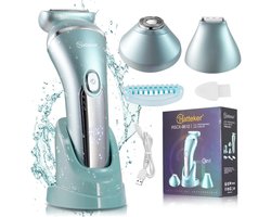 MakkelijkMooi Elektrische Epilator 3in1 - Scheerapparaat - Tondeuse - Ladyshave - Benen Armen Oksels Bikinilijn - Nat/Droog Oplaadbare Ontharingsapparaten