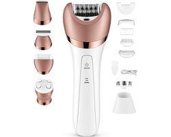 Nince - Epileerapparaat dames - Epilator Gezicht - Epilator- 6 Opzetstukken - Ladyshave - Gezichtsreiniger - Ontharingsapparaat - Usb Oplaadbaar