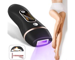OKWISH IPL Ontharingsapparaten - Laser Ontharing Thuis - IPL Ontharingsapparaat - Volledig Lichaam Ontharing IPL - Zwarte Laser Ontharingsmachine - ABS