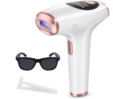 Ontharingsapparaat, IPL-ontharing, laserontharing voor vrouwen en mannen 999.999 flitsen voor gezichtsbehandeling, benen, armen, bikinilijn, hele lichaam, thuisgebruik