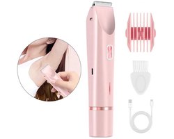 Ontharingsapparaat voor de intieme zone van vrouwen – geschikt voor nat en droog gebruik, waterdicht, ideaal voor de intieme zone; draadloos en pijnloos ontharingsapparaat voor het gezicht, te gebruiken voor schaamhaar, gezichtshaar en okselhaar.