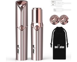 Oplaadbare Epilator voor Dames met Reservekoppen - Pijnloze Gezichtsepilator voor Wangen, Kin en Armen