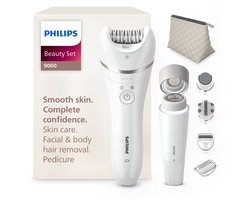 Philips Beautyset 9000 – Complete epilator, gezichtshaarverwijderaar & pedicure voor een gladde huid - BRE770/92