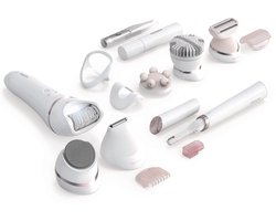 Philips Series 9000 Beautyset met Epileerapparaat, Precisietrimmer en Pedicure-functie (Model BRE740/90) voor Ontharing, Huidverzorging en Pedicure