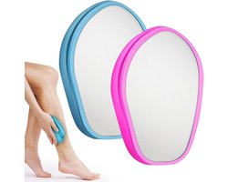 Pijnloze Epilator Kristal-Epilator voor Dames en Heren - Herbruikbaar Nano-Epilator - Kristallen Ontharingsgereedschap voor Benen Armen en Rug - Blauw en Roze - Content Needed .