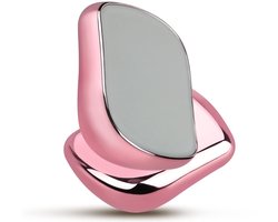 Pijnloze ontharing met Crystal Eraser, nano-exfoliator, glazen ontharingsapparaat, herbruikbare, veilige epilator voor elk lichaamsdeel (roze)