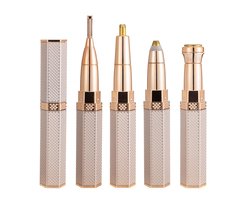 QTTVBTNA -All In One Wenkbrauw en Oorhaar trimmer -Elektrische wenkbrauw voor vrouwen, 4-in-1 elektrische epilator, elektrische trimmer voor vrouwen, haarverwijderaar voor gezicht wenkbrauw scheerapparaat, vrouwen gezichtshaar remover epilator