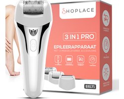 Shoplace 3 in 1 Pro Epileerapparaat dames - Epilator - Epilady - Ladyshave - Ontharingsapparaat - Scheerapparaat - Eeltverwijderaar