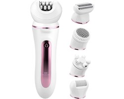 Shoplace 5 in 1 Epileerapparaat dames - Epilator - Epilady - Ladyshave - Ontharingsapparaat - Gezichtsepilator - Scheerapparaat - Eeltverwijderaar - Gezichtsreiniger - Massage