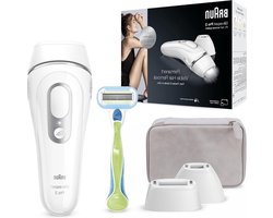 Silk Expert Pro 3 Ontharingsapparaat - IPL Laser Ontharing Voor Vrouwen & Mannen - Venus Scheermes - Tas Inbegrepen - Cadeau Voor Vrouwen - PL3133 Wit/Zilver ontharingsapparaat