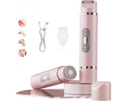 Silky Smooth Scheerapparaat - Dames - Elektrische Scheerapparaten Vrouwen - Scheerapparaat - Epilator - Dames - Shaver - Ladyschaver - Haar Verwijderaar - 2 in 1 Electric Lady Shaver - roze