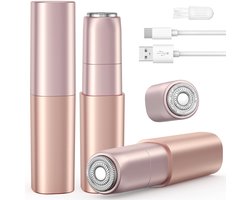 SNJY® Epilator - Gezichtsepilator Vrouw - Epilator Gezicht - 2-IN-1 - Oplaadbaar - Roze