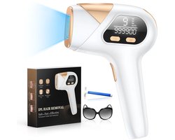 Tresaro IPL-laser Ontharing 9-energietiveaus Pulsen Permanente pijnloze laserhaarepilator voor vrouwen Lichaam Bikini Gezicht