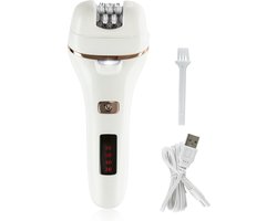 VITALmaxx epilator incl. oplaadbare batterij & USB-kabel - wit/roségoud
