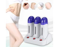 Wax Heater - "Dubbele Patroon Ontharingsverwarmer: Efficiënt, Gemakkelijk te Gebruiken Epilator voor Ontharing met Hot Wax, Perfect voor Thuisgebruik in de Woonkamer voor Vrouwen."