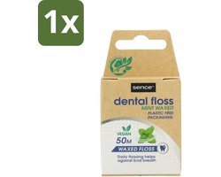 1 x Sence - Fresh Mint - Flosdraad - Verfrissend - 50 meter - Flosdraad - Mondhygiëne - Tanden Reinigen - Tandplak Verwijderen - Frisse Mond