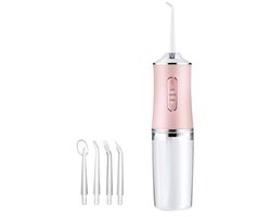 220 ml Mondelinge Irrigator Draadloze Dental Water Flosser voor Tanden Reiniging 3 Druk Mode 4 Jet Tip IPX7 Waterdicht