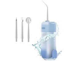 4in1 Mini Draagbare Travel Waterflosser – 3 Standen Water Flosser – USB-C – Compact Reismodel – 4 Mondstukken – 200ml Reservoir