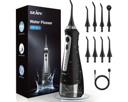 AB Shop Professionele WaterFlosser - Mondhygiëne - Monddouche - Draadloos - 8 Opzetstukken