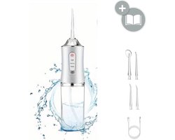 BeautyFitXL® - Waterflosser PRO - Monddouche - Draadloos - Water Flosser 4 Opzetstukken - Incl. Opbergbag - Wit