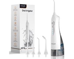 Cissé AquaSmile Pro – Waterflosser voor Tanden | Compact & Draagbaar | 3 Modi | 4 Jets | USB-C Oplaadbaar