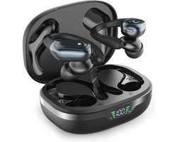 Draadloze Bluetooth In-Ear Hoofdtelefoon voor Sport met Diepe Bas en Oorhaak