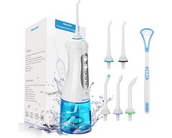 Draadloze Monddouche met 3 Modi en 300ml Watertank - Water Flosser met IPX7 Waterdicht
