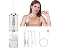 Draadloze Tandenreiniger met 3 Modi en 4 Sproeiers – USB-oplaadbaar en Waterdicht