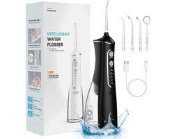 Draadloze Waterflosser - 300ml - 4 Modi - 5 Mondstukken - IPX7 Waterdicht - Oplaadbaar - Voor Tandheelkundige Reiniging - Wit - 1 Stuk​