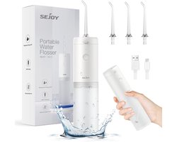 Draadloze Waterflosser voor Dieptereiniging van Tanden - Oplaadbare Mondelinge Irrigator met 3 Modi en 3 Jet Tips