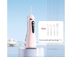 Draagbare elektrische waterflosser, slimme mond- en tandreinigingsmachine - Roze