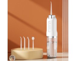 Draagbare waterflosdraad - elektrische mond- en tandenreiniger voor thuisgebruik, 1 stuk, wit