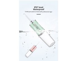 Draagbare Waterfloss – Elektrische Mond- en Tandenreiniger voor Thuisgebruik 1 Stuk Roze