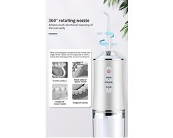 Draagbare Waterfloss – Elektrische Mond- en Tandenreiniger voor Thuisgebruik 1 Stuk Zwart