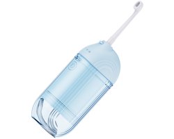 Elektrische draagbare waterflosser met waterborstel - Blauw