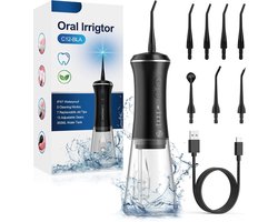 Equivera Waterflosser - Monddouche - Elektrisch Flosapperaat - Water Flosser - Waterflosser Draadloos - Water Flosser Draadloos - Draadloos en Oplaadbaar - Must have voor uw hygiëne!