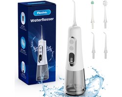 Flexivo Waterflosser - Monddouche - Draadloos - Elektrisch Flosapparaat - 9 Standen - Wit