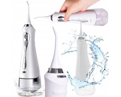 Golermo Draadloze Mondspoeler – Dental Waterflosser met 230ml Groot Reservoir – 3 Modi (Zacht, Sterk, Pulse) – USB Oplaadbaar – Inclusief Tip & 3 Opzetstukken